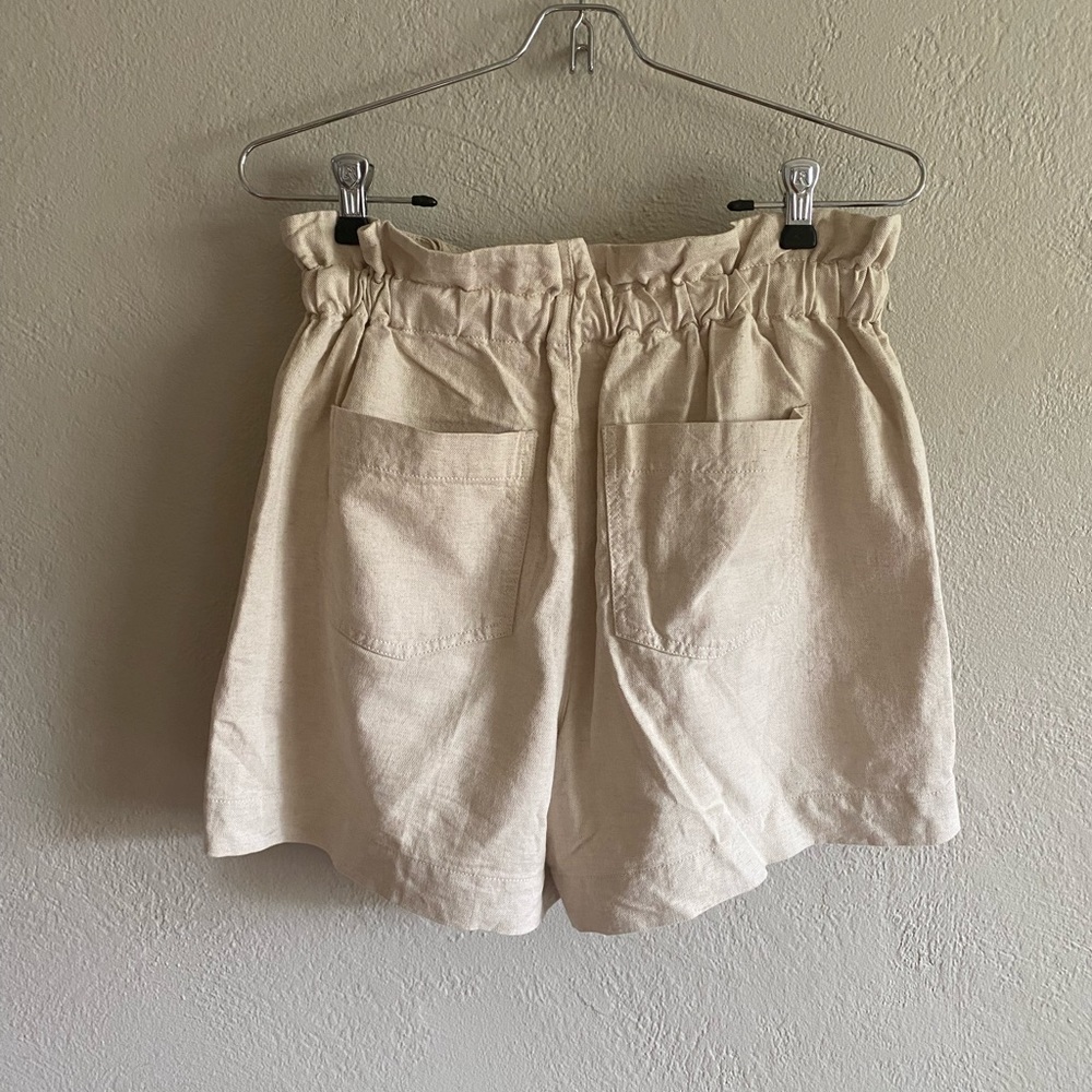 Madewell Drawstring Pull-On Paperbag Shorts - Picture 4 of 7
